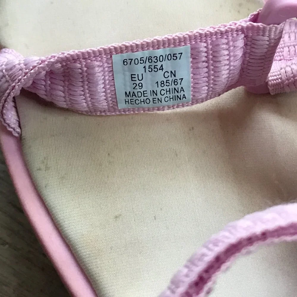 Zara Pink Strappy Sandals Little Girl's EU Size 29 US‎ 12 Hook and Loop Closure